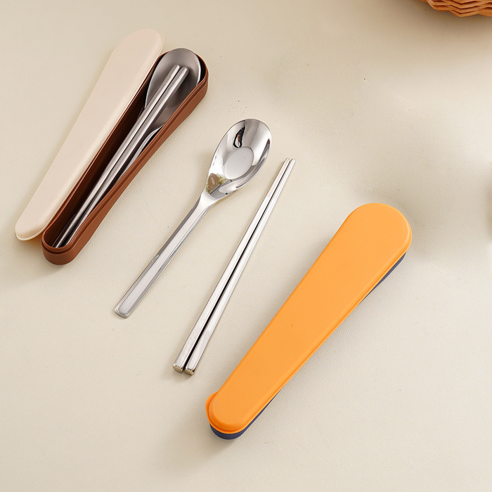Custom Logo Eco-Friendly 304 Water Drop Two-Piece Set Tableware