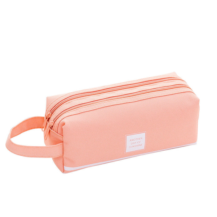 Custom Logo Canvas Pencil Case