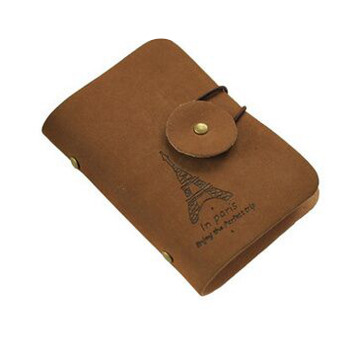Custom Logo Vintage Leather Card Holder