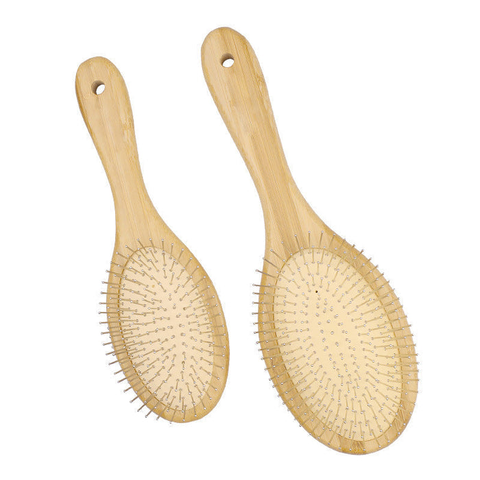 Custom Logo Wood Grain Airbag Massage Steel Comb