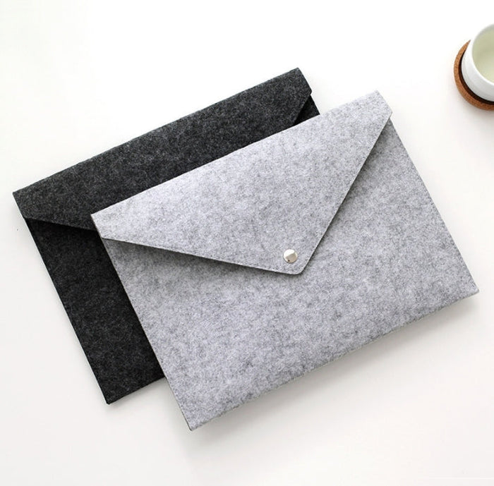 Custom Logo Office Felt Cloth Document Bag