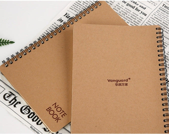 Custom Logo Coil Kraft Notebook