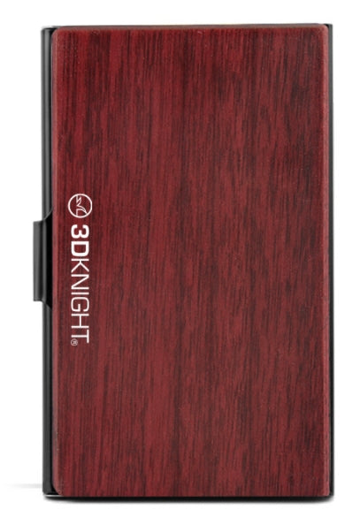 Custom Logo Wood Grain Metal Business Card Holder | Premium Corporate Gifts and Custom Gifts