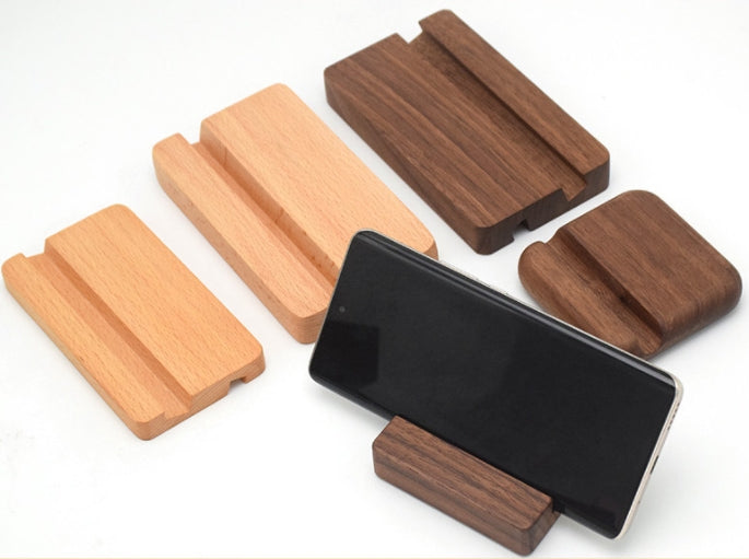 Custom Logo Wood Grain Mobile Phone Holder
