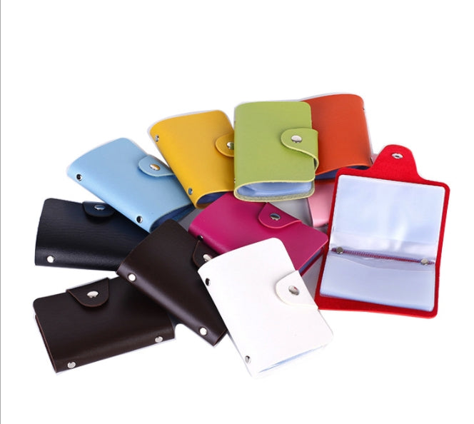 Custom Logo PU Leather Card Case