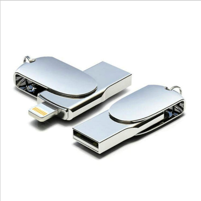 Custom Logo Matte Metal Rotating Flash Drive