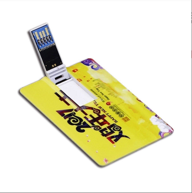 Custom Logo Colourful Business Card-Style Flash Drive