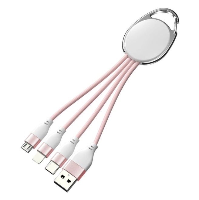 Custom Logo Multi-Colour 3-in-1 Charging Cable