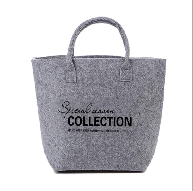 Custom Logo Classic wool felt handbag | Premium Corporate Gifts and Custom Gifts