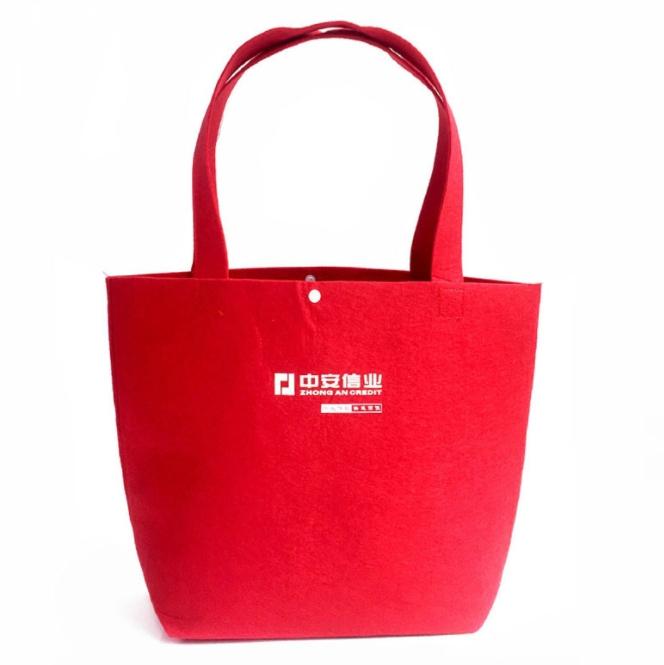 Custom Logo Classic Wool Felt Handbag