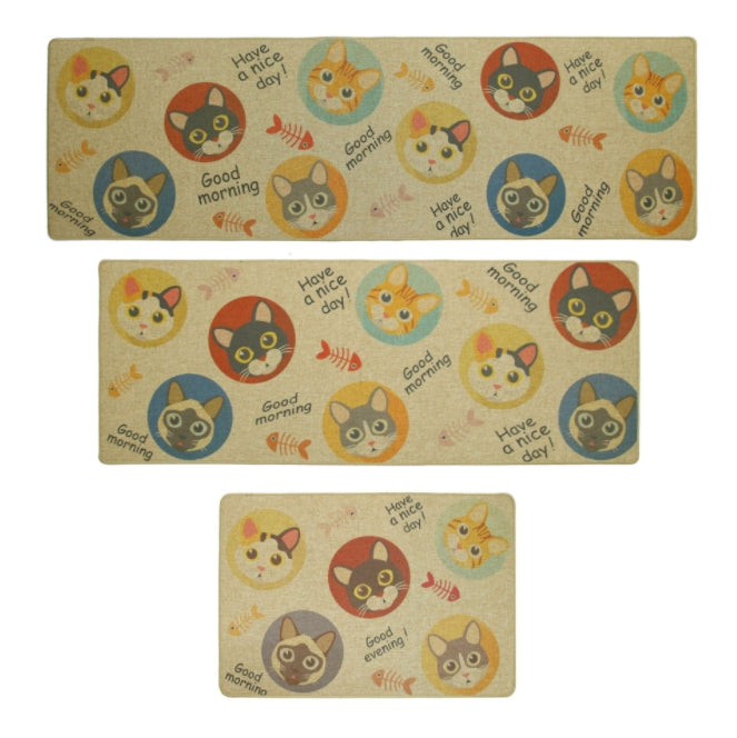 Custom Logo Natural Rubber Linen Floor Mat Anti-Slip Mat