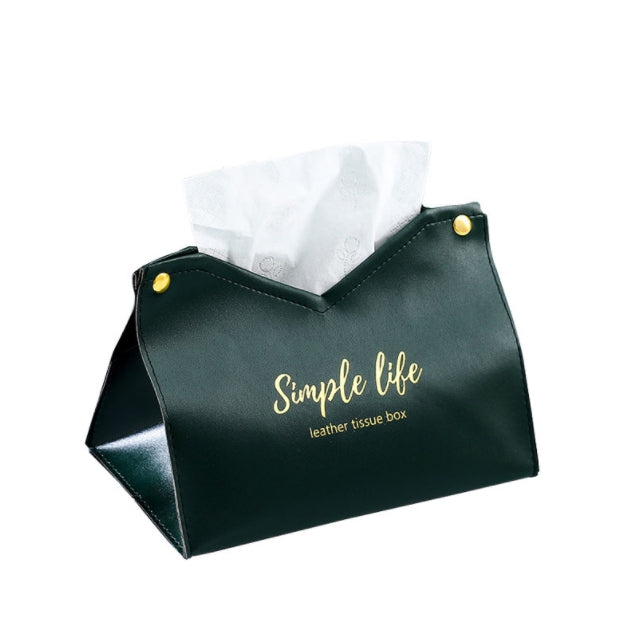 Custom Logo Home Leather Tissue Box