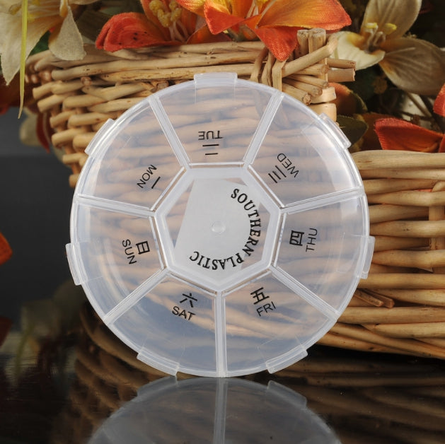 Custom Logo Transparent Seven-Compartment Box