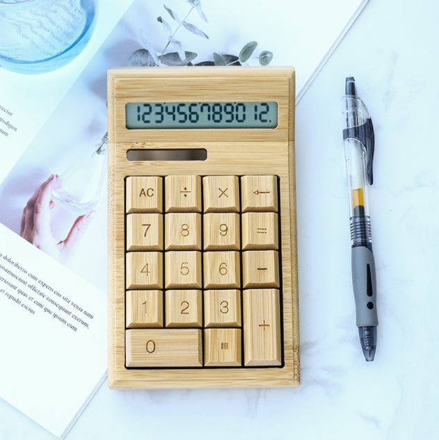 Custom Logo Bamboo and Wood Calculator