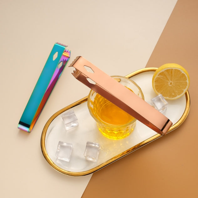 Custom Logo Non-Slip Stainless Steel Ice Bucket Ice Cube Clip