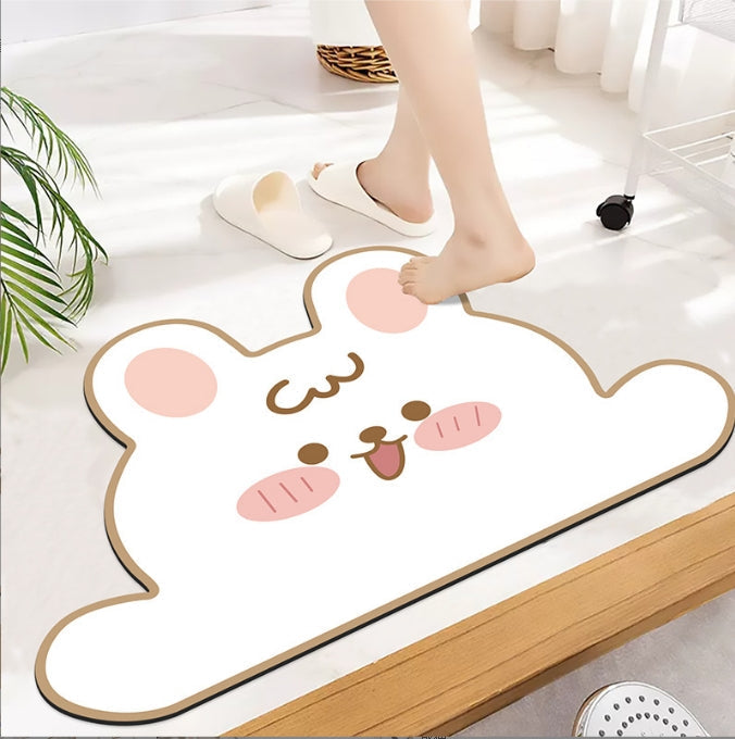 Custom Logo Bathroom Absorbent Floor Mat Carpet