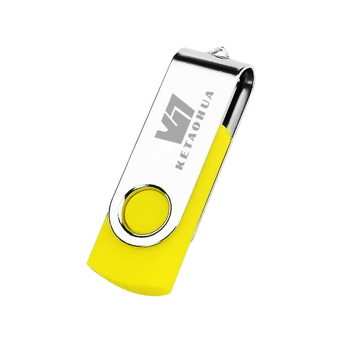 Custom Logo Candy-Coloured Rotating Flash Drive
