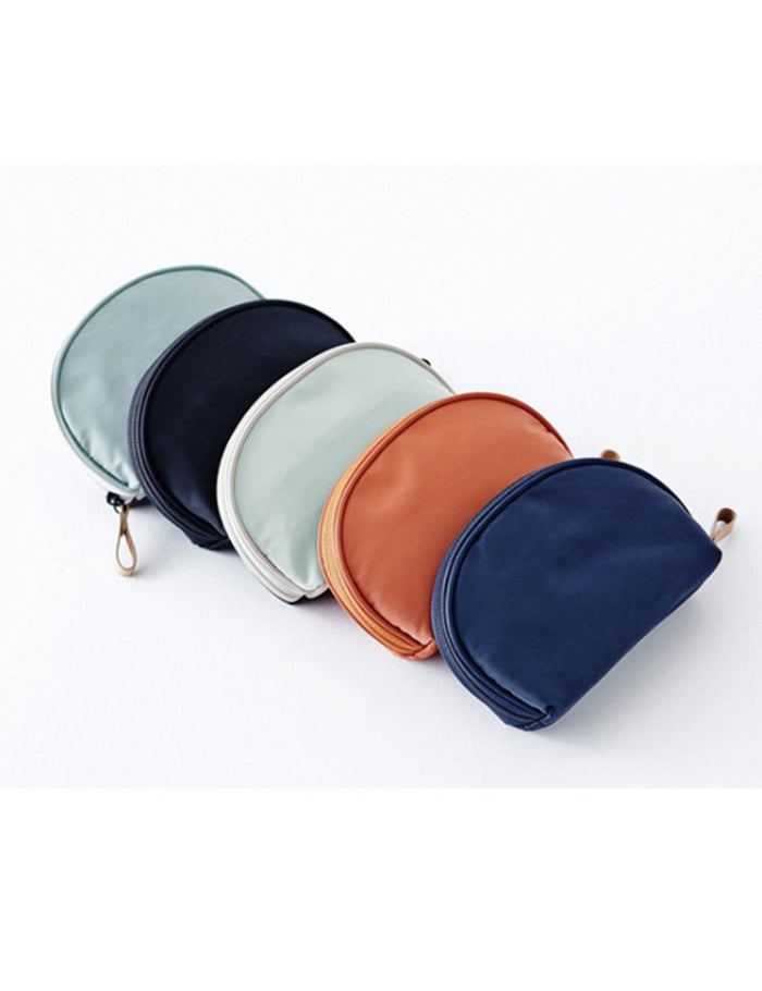Custom Logo Nylon Simple Plain Cosmetic Bag