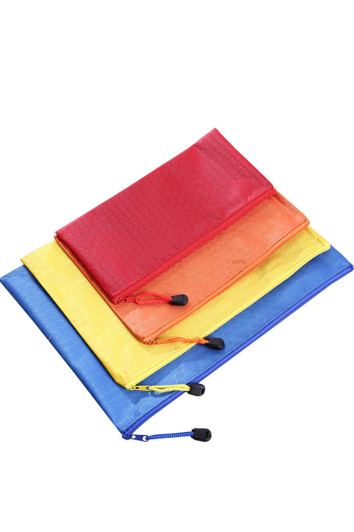 Custom Logo Football Pattern Document Zip Bag