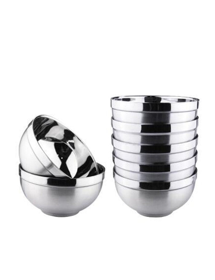 Custom Logo Stainless Steel Bowl 10 Packs