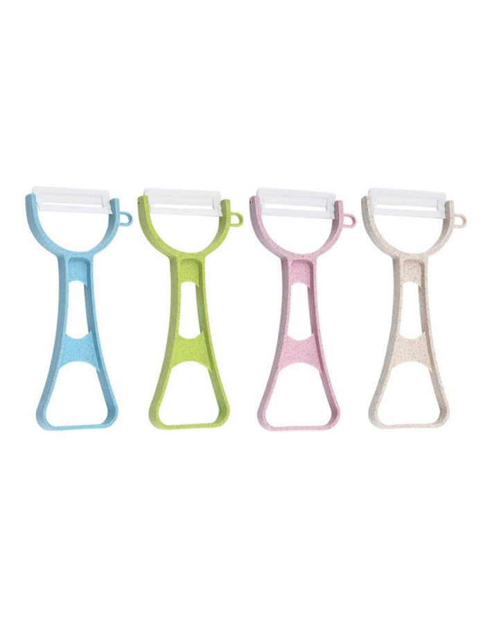 Custom Logo Eco-Friendly Wheat Colourful Fruit Sharpener