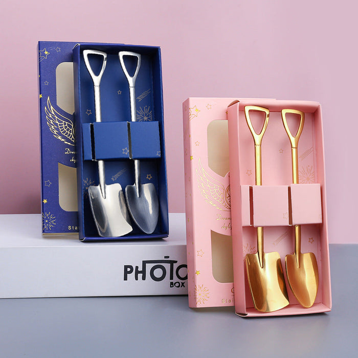 Custom Logo 2-Piece Shovel-Style Spoon Set