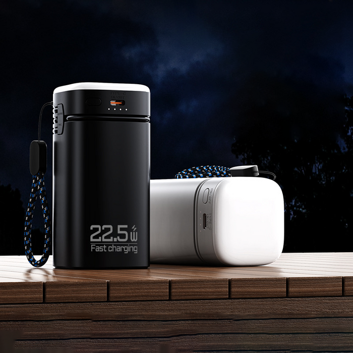 Custom Logo Self-Connected 2-in-1 LED Light Power Bank