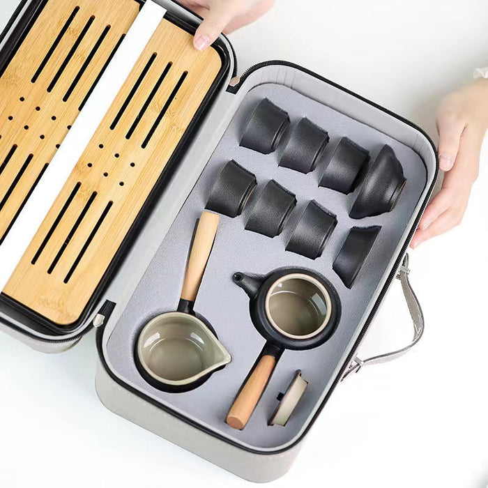 Custom Logo Portable Travel Premium Tea Set Gift Box