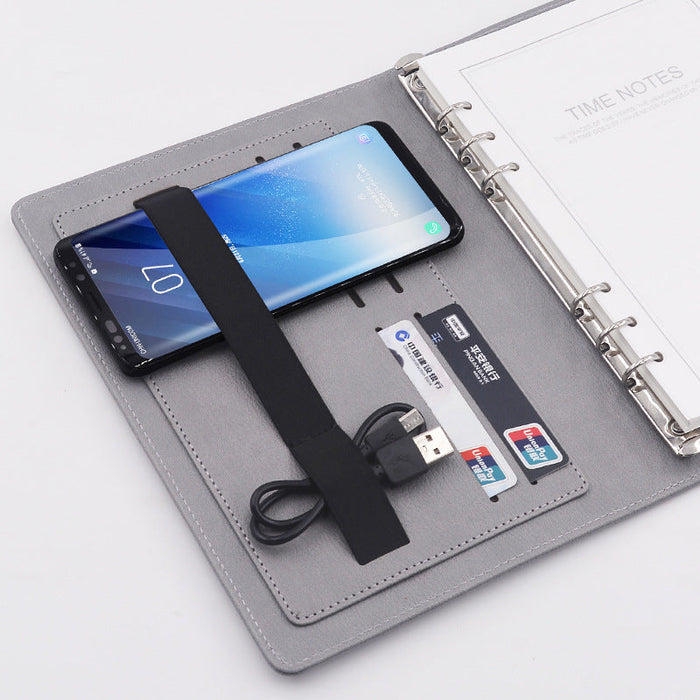 Custom Logo Charging Premium Multifunctional Office Notebook with Desk Lamp