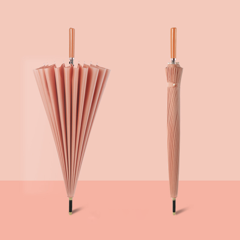 Custom Logo 24-bone straight pole long-handled umbrella | Premium Corporate Gifts and Custom Gifts