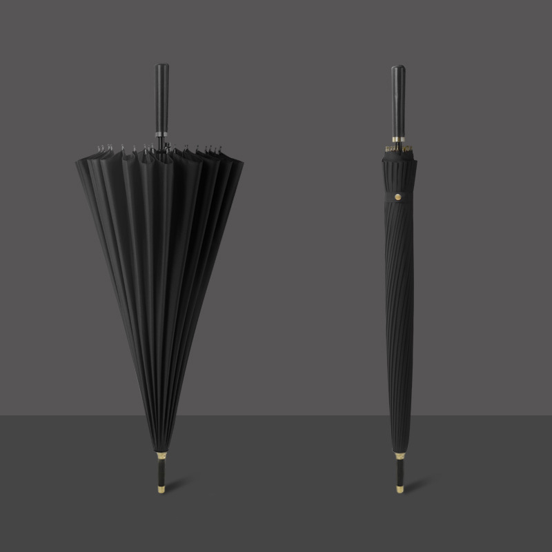 Custom Logo 24-bone straight pole long-handled umbrella | Premium Corporate Gifts and Custom Gifts