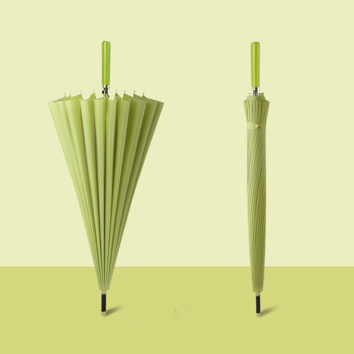 Custom Logo 24-Bone Straight Pole Long-Handled Umbrella