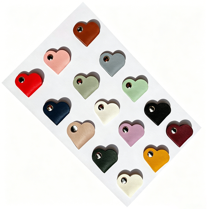 Custom Logo Leather Heart Cable Organiser
