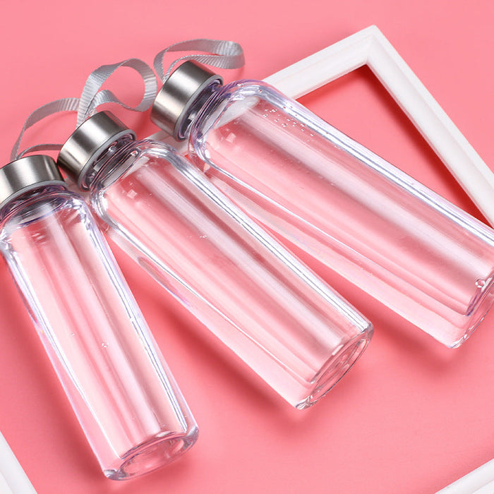 Custom Logo Transparent Glass Water Cup