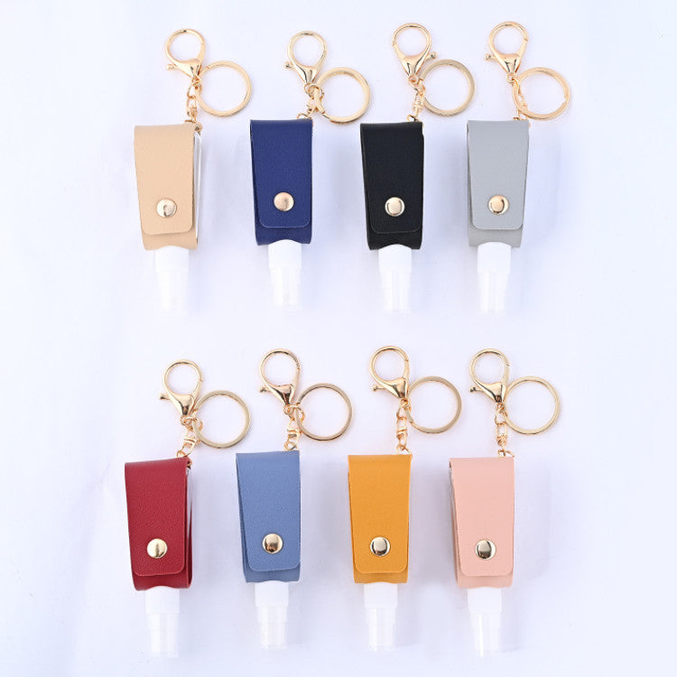 Custom Logo Leather Alcohol Spray Bottle Keychain | Premium Corporate Gifts and Custom Gifts