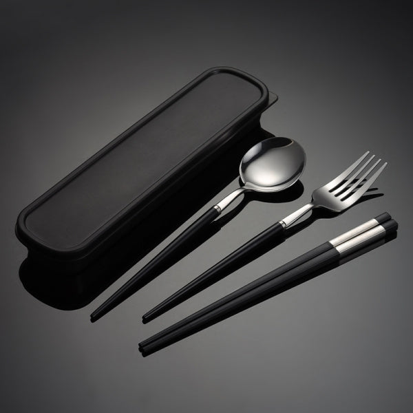 Custom Logo Exquisite 304 Tableware Three-Piece Set