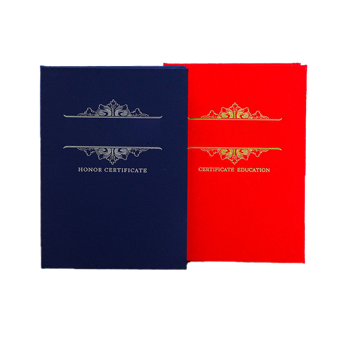 Custom Logo Hot Stamping Certificate Holder