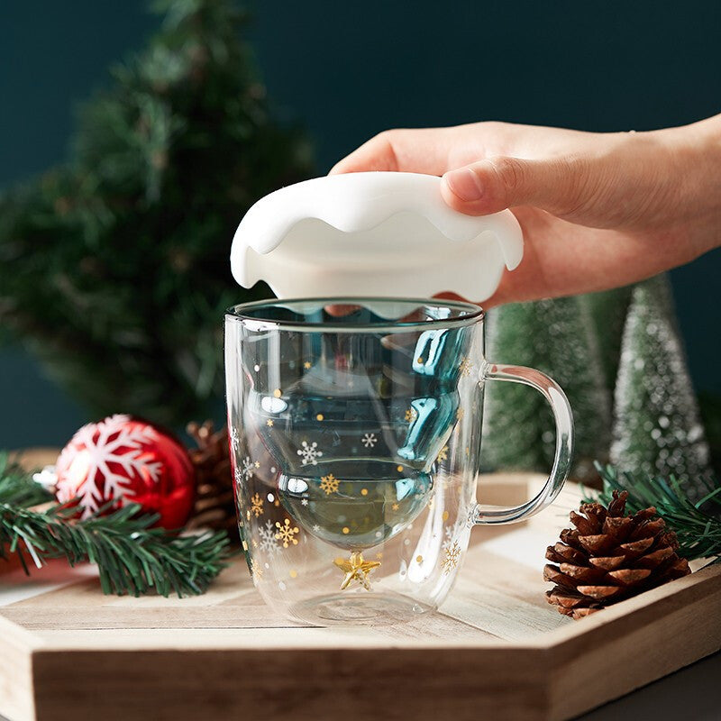 Custom Logo Christmas Tree Double Cup | Premium Corporate Gifts and Custom Gifts