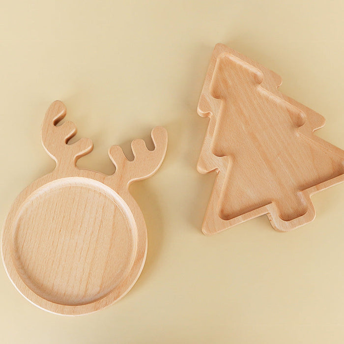 Custom Logo Christmas Wooden Snack Tray