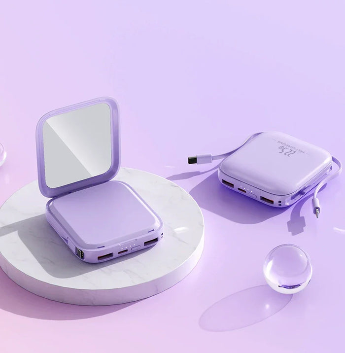 Custom Logo High-Value Makeup Mirror Power Bank