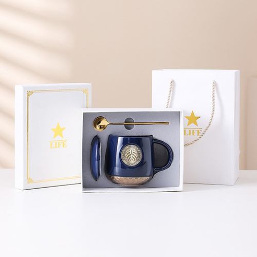 Custom Logo Metal Bronze Mug Gift Box | Premium Corporate Gifts and Custom Gifts