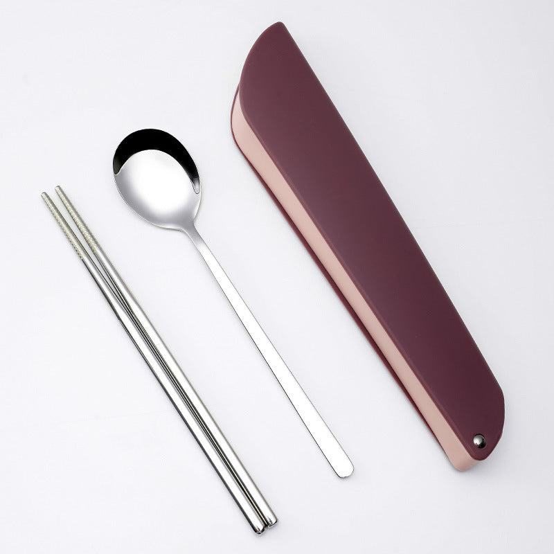 Custom Logo Nordic-Style Portable Cutlery Set (3 Pieces) | Premium Corporate Gifts and Custom Gifts