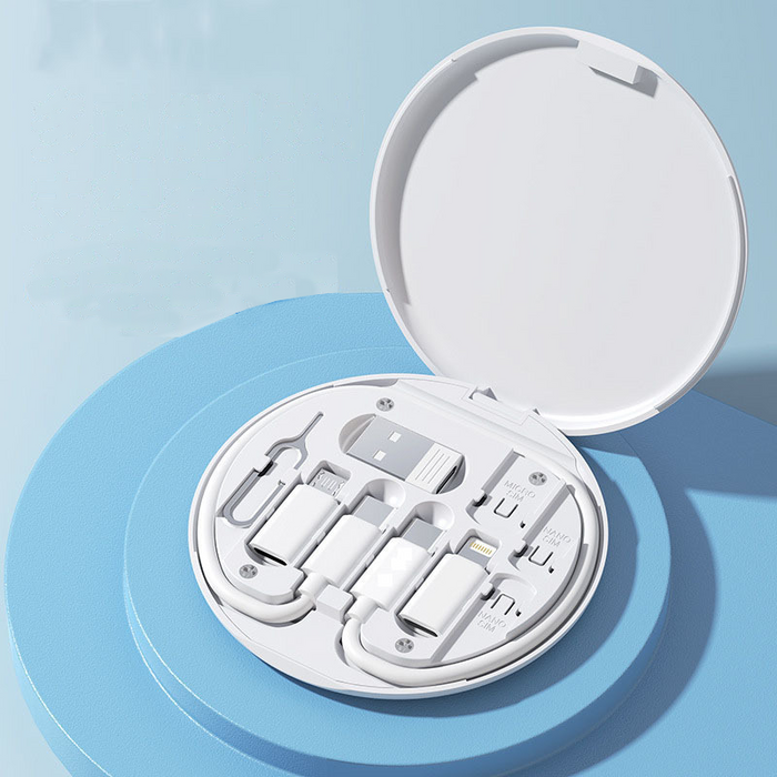 Custom Logo Small Disc Multifunctional Data Cable Storage Box