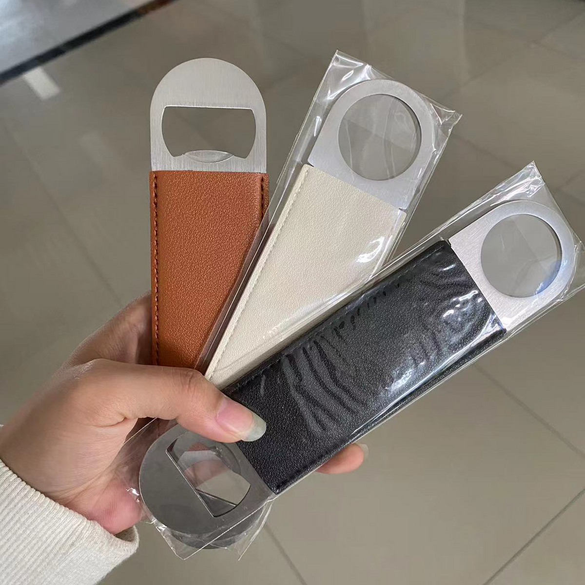 Custom Logo Leather Beer Bottle Opener | Premium Corporate Gifts and Custom Gifts