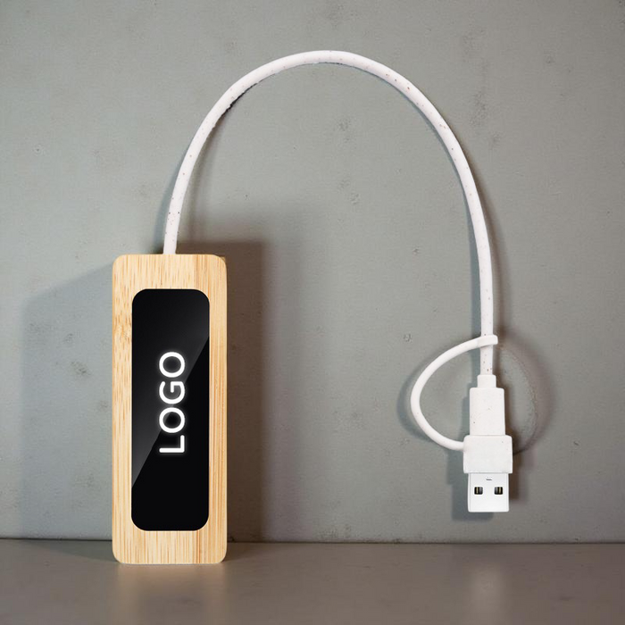 Custom Logo Fast Charging Environmentally Friendly Bamboo and Wood Data Cable