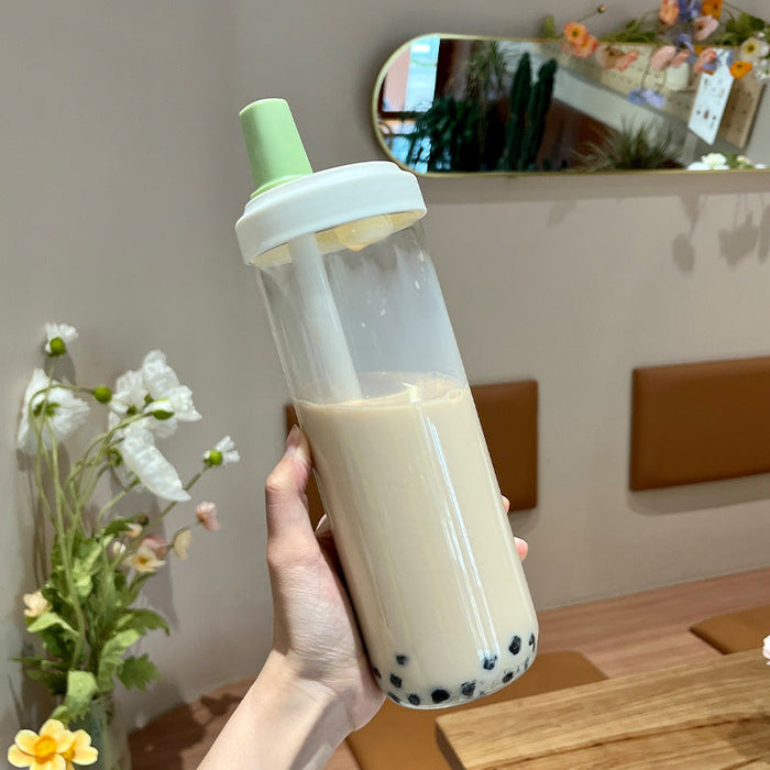 Custom Logo Instagram-Style Elephant Straw Milk Tea Cup