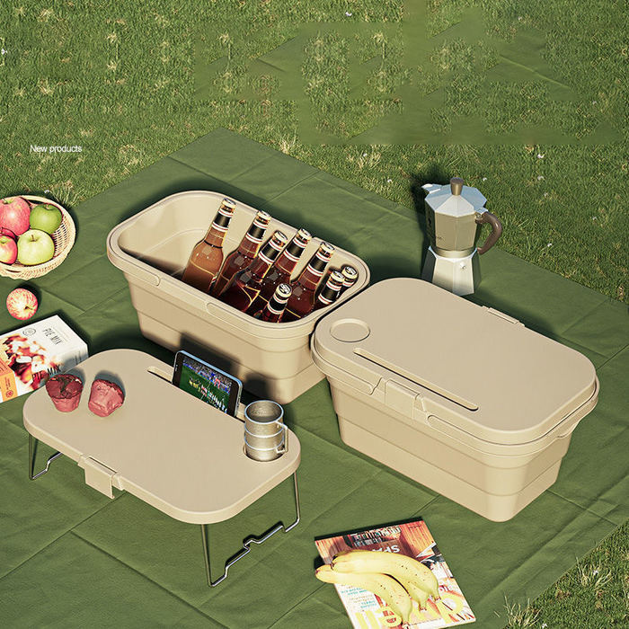 Custom Logo Outdoor Picnic Multi-Functional Folding Basket