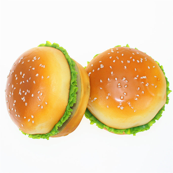 Custom Logo Simulated Hamburger Stress Relief Ball