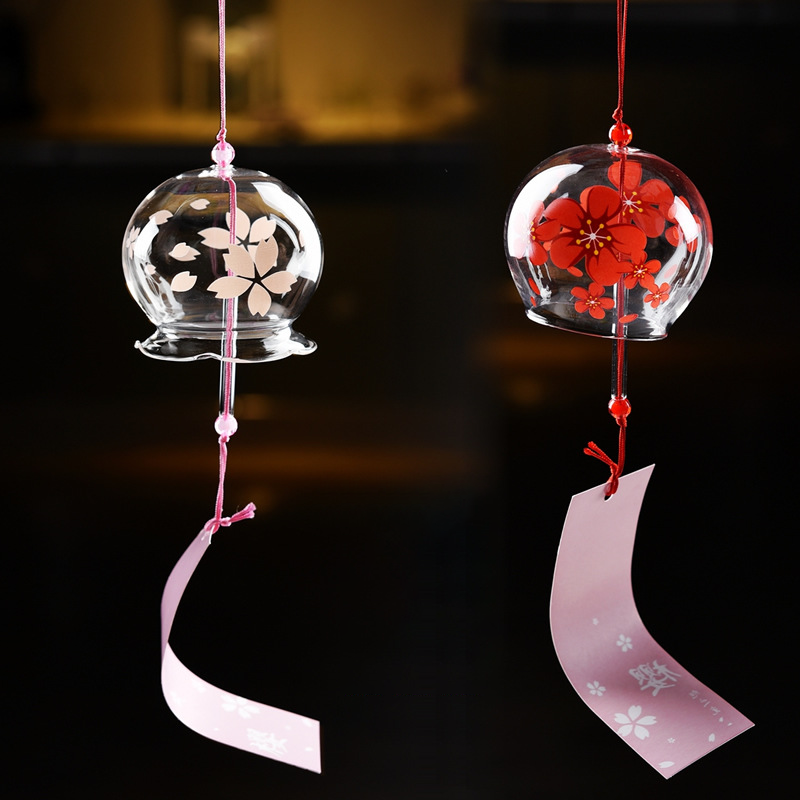 Custom Logo Japanese Glass Small Wind Chime Charm | Premium Corporate Gifts and Custom Gifts