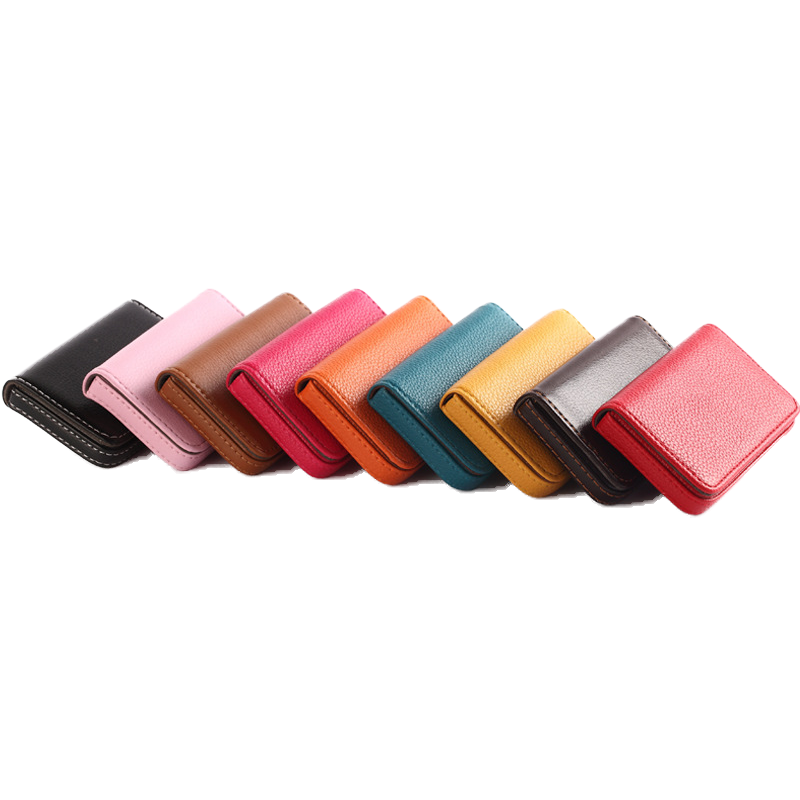 Custom Logo Textured leather magnetic business card holder | Premium Corporate Gifts and Custom Gifts